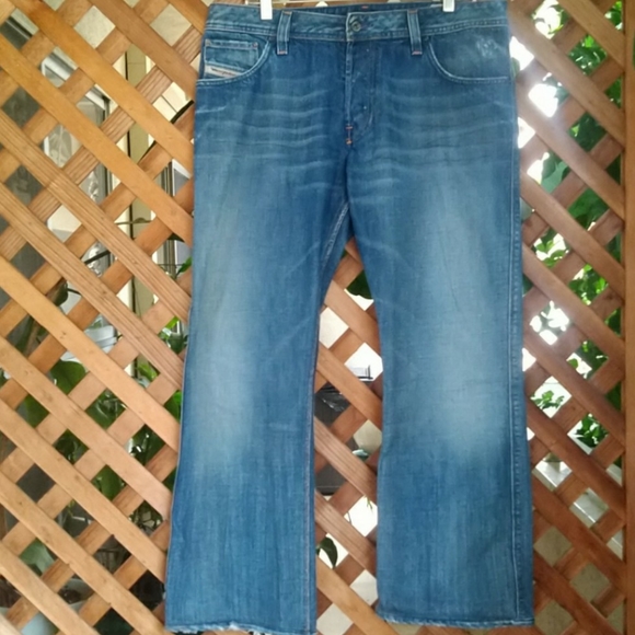 Diesel Zaf Denim Bootcut Blue Jeans Size 36W-34L - Picture 1 of 9